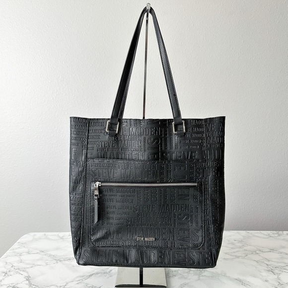 Steve Madden Bags 35 Steve Madden Embossed Faux Leather Logo Tote